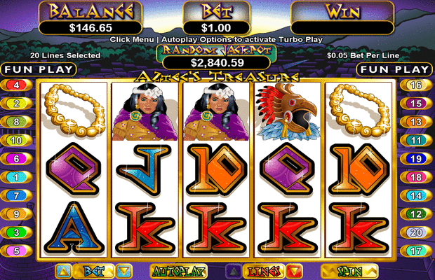 Aztec's Treasure Slot Games