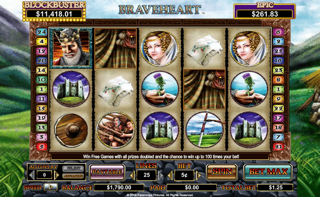 Brave Heart Video Slot