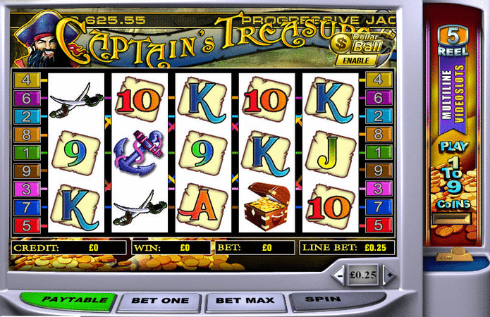 Captains Treasure Pro slot game