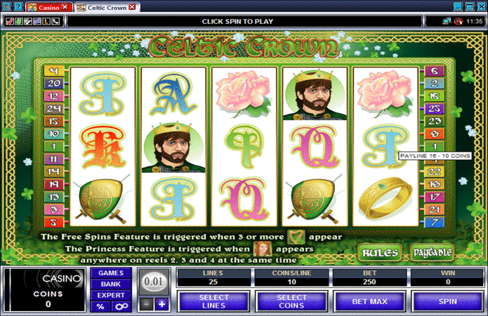Celtic Crown Slot Machine