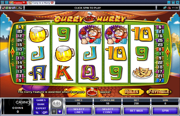 Curry in a Hurry Slot Machine