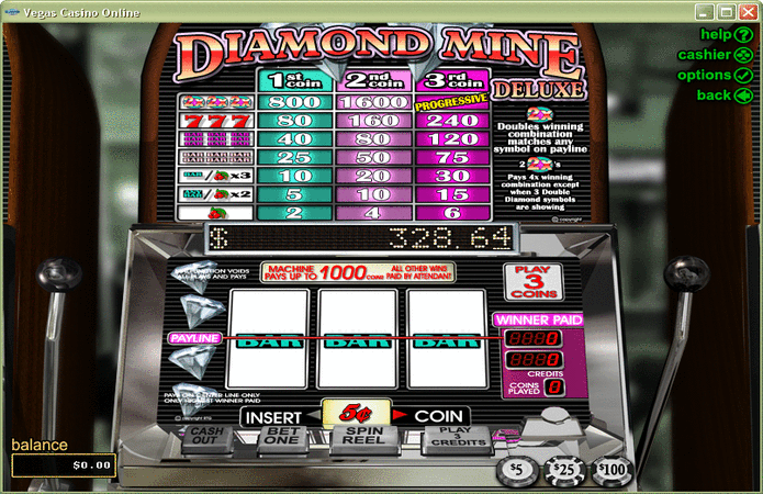 Diamond Mine Deluxe slot game