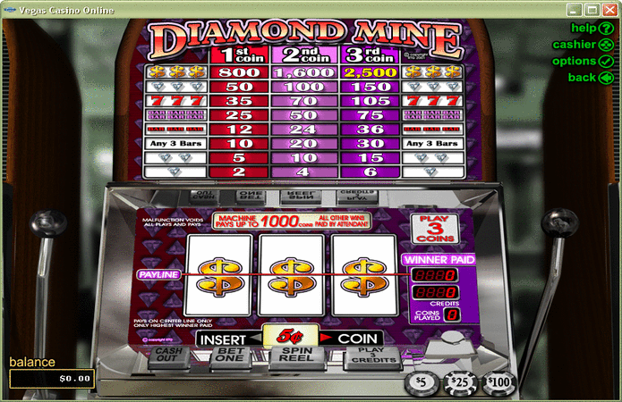 Diamond Mine Slot Machine