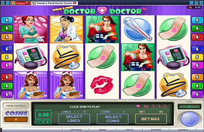 Sneak a Peek Doctor Doctor Slot Machine