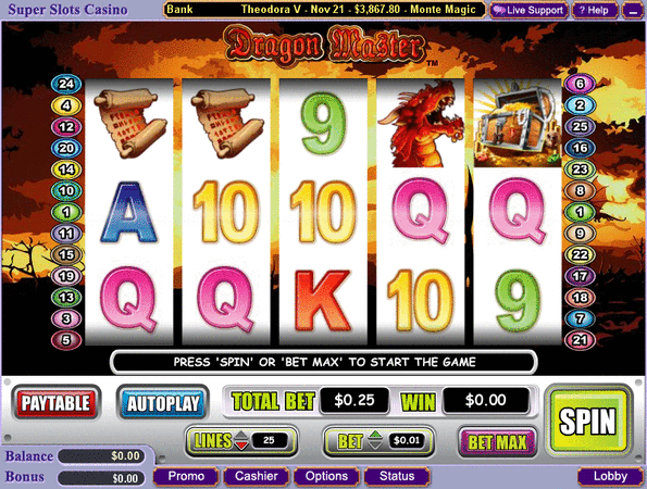 Dragon master Slot Game
