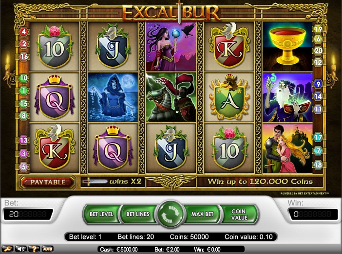 Excalibur Slot Machine