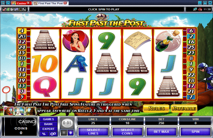 First Past the Post Slot Machine