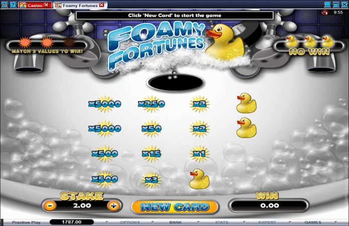 Foamy Fortunes Scratch Card