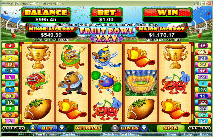 Fruit Bowl XXV Slot Game