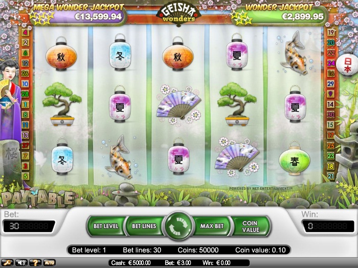 Geisha Wonders Slot Machine