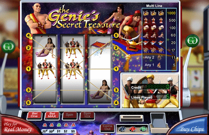 Genies Secret Treasure Slot Game