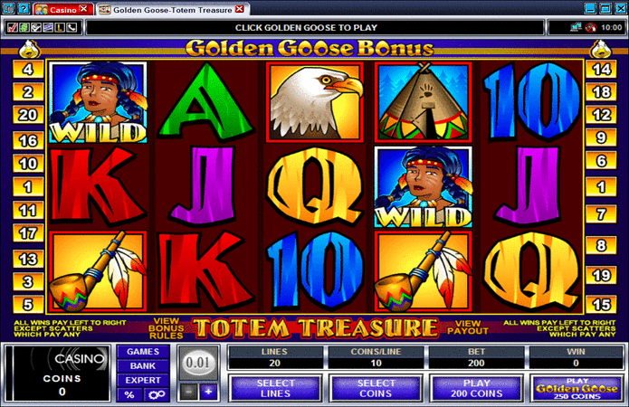 Golden Goose Totem Treasure Slot Machine