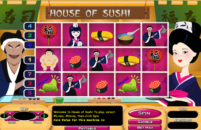 House of Sushi 50 Slot Game