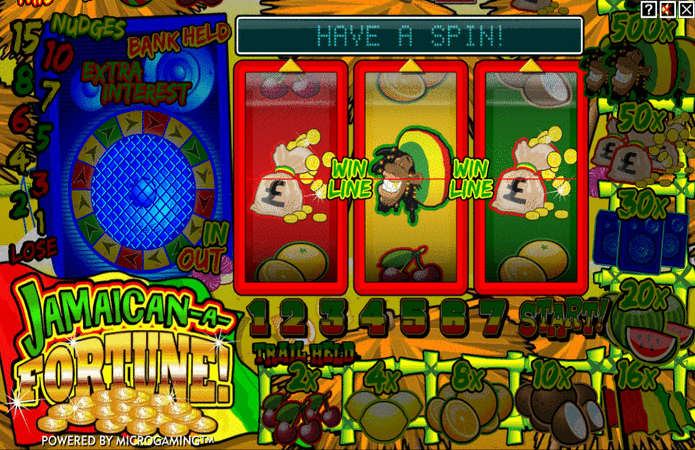Jamaican A Fortune Fruit Machine