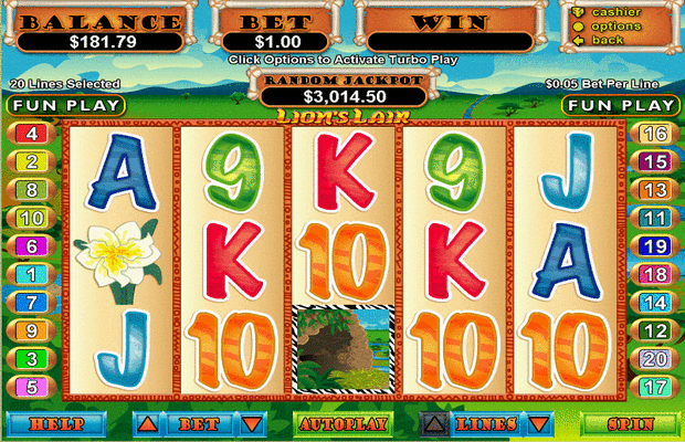 Lion's Lair Slot Games