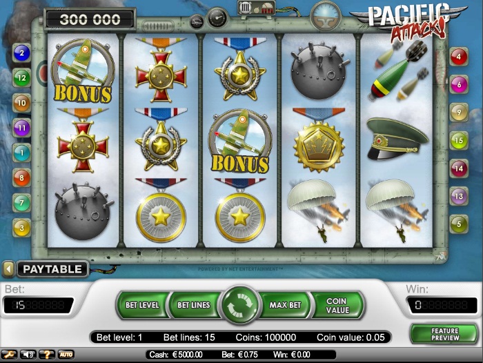 Pacific Attack Slot Machine