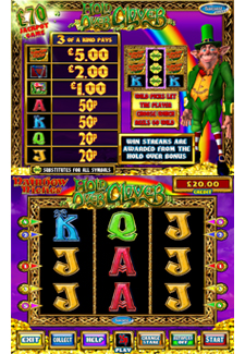 The Rainbow Riches Hold Over Clover Fruit Machine