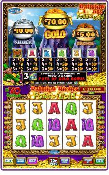 The Rainbow Riches Pots of Gold Fruit Machine