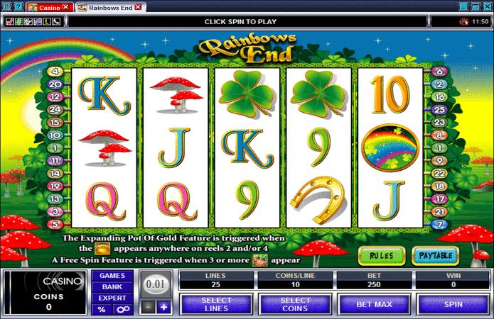 Rainbows End Slot Machine