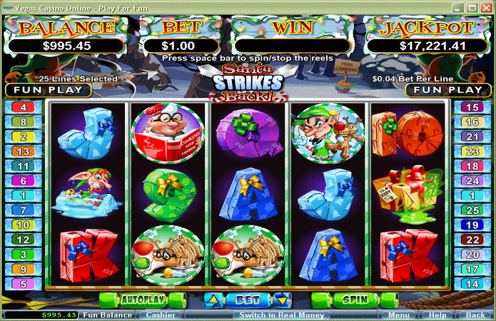  Santa Strikes Back slot game