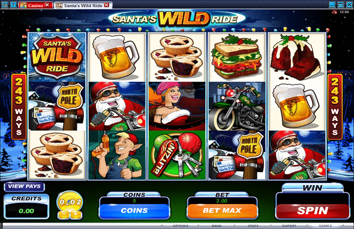 Santa's Wild Ride Slot Machine