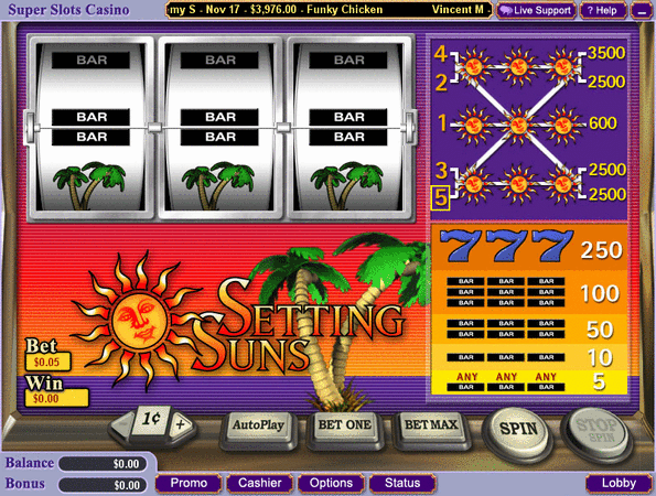 Setting Suns Slot Game