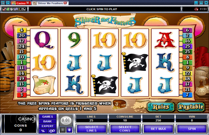 Shiver Me Feathers Slot Machine