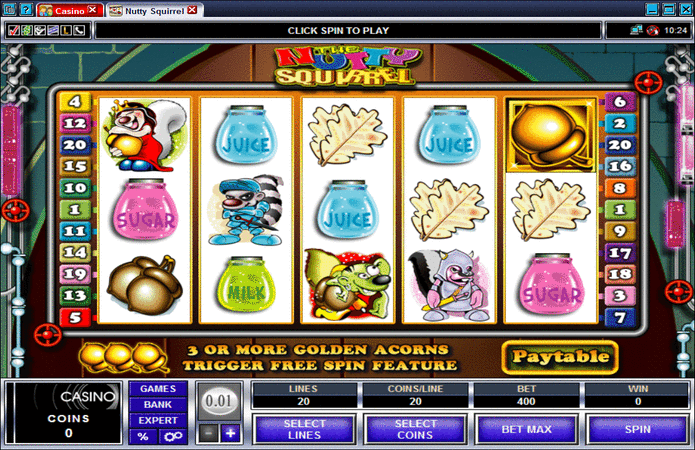 The Nutty Squirrel Slot Machine