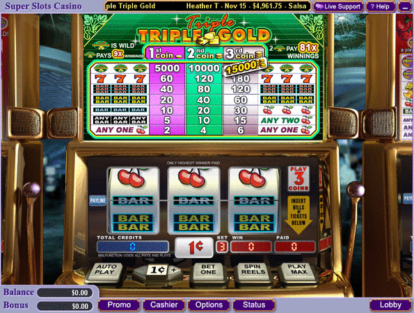 Triple Triple Gold Slot Game