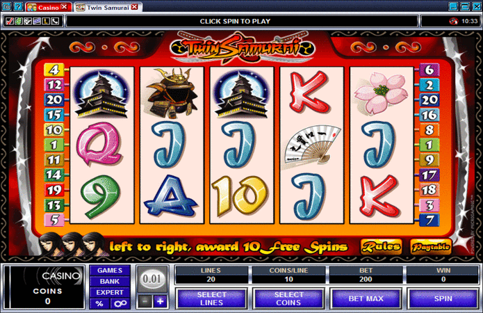 Twin Samurai Slot Machine