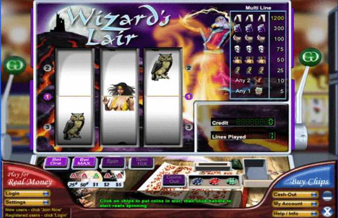 Wizard's Lair Slot Game